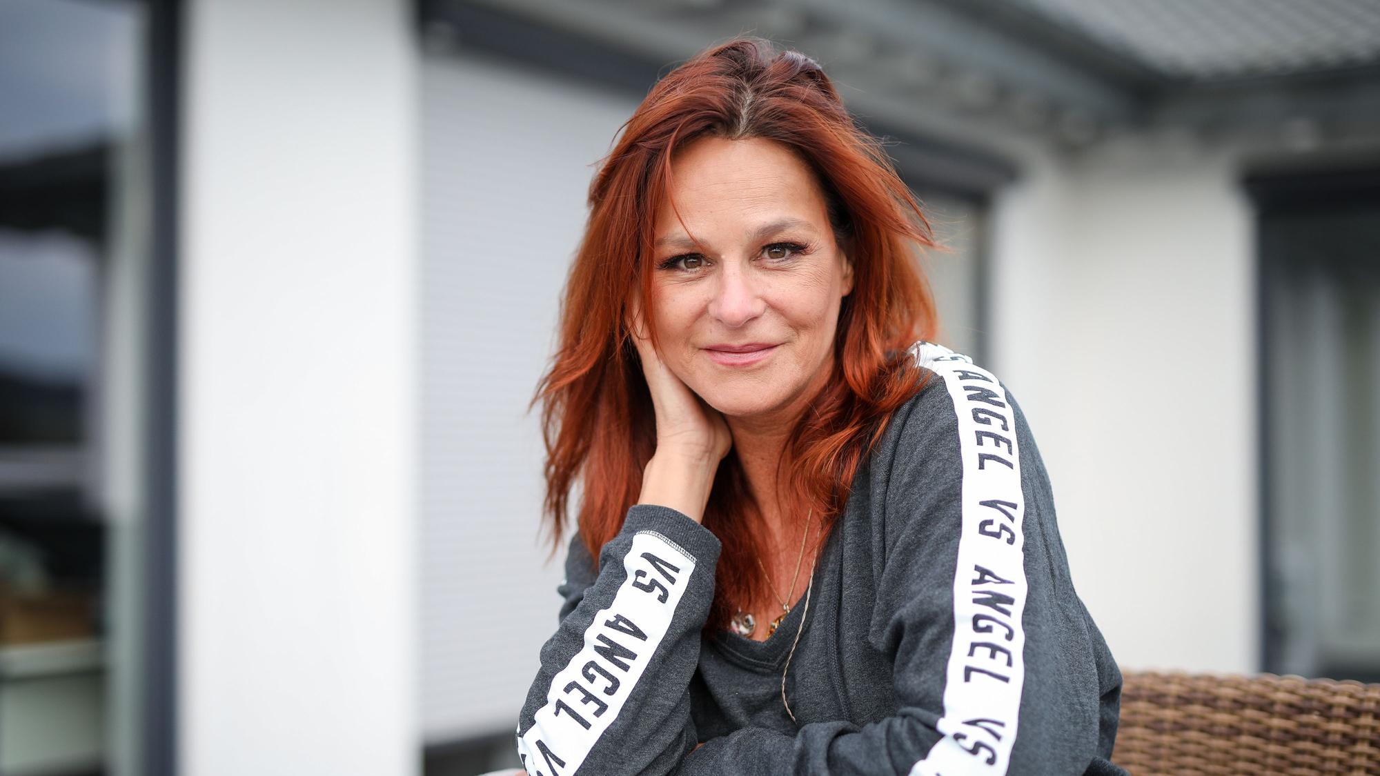 Die Sängerin Andrea Berg, aufgenommen bei einem dpa-Interview im Oktober 2019.