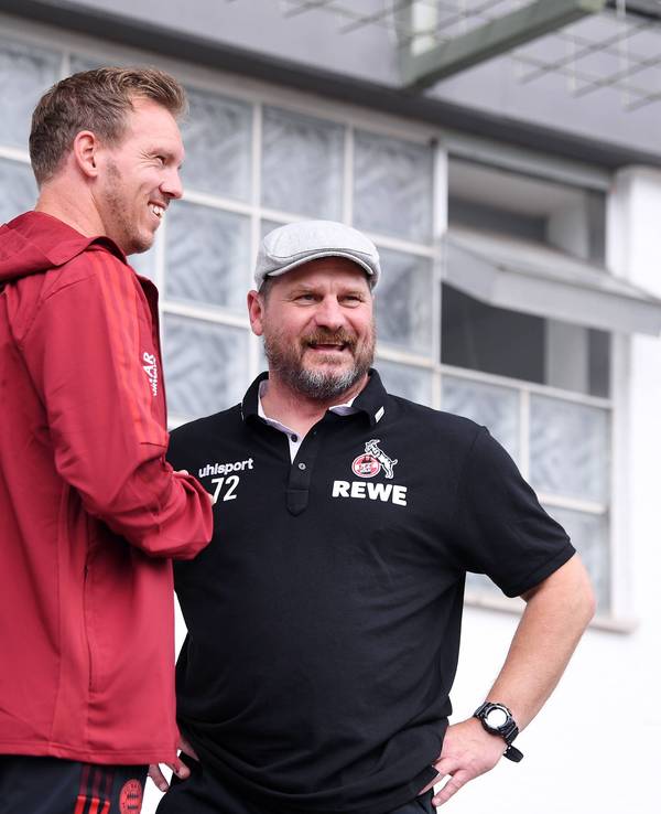 Julian Nagelsmann und Steffen Baumgart im Gespräch