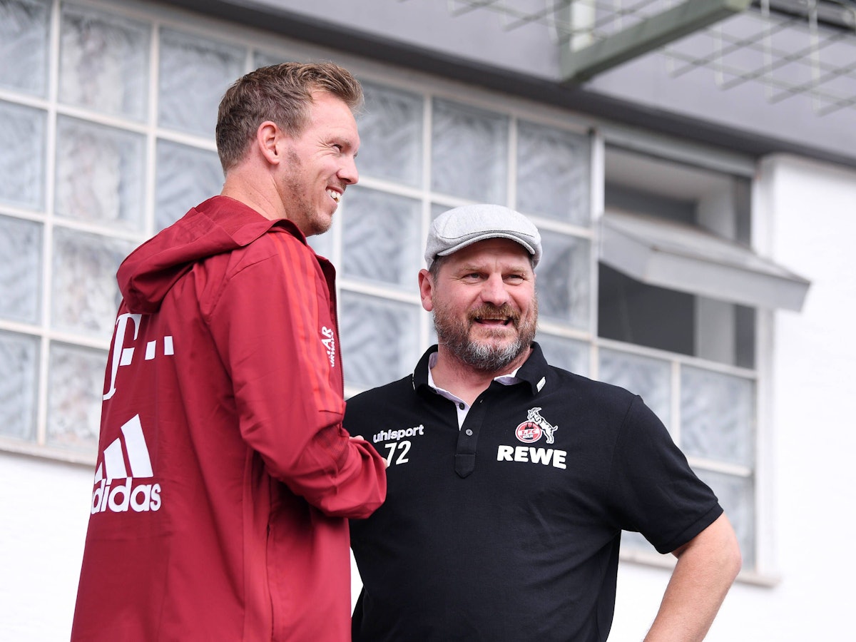 Julian Nagelsmann und Steffen Baumgart im Gespräch