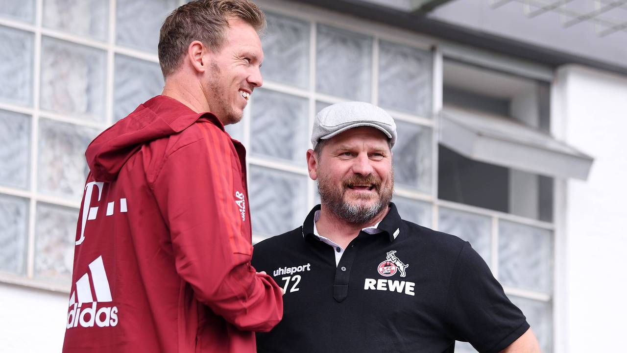 Julian Nagelsmann und Steffen Baumgart im Gespräch
