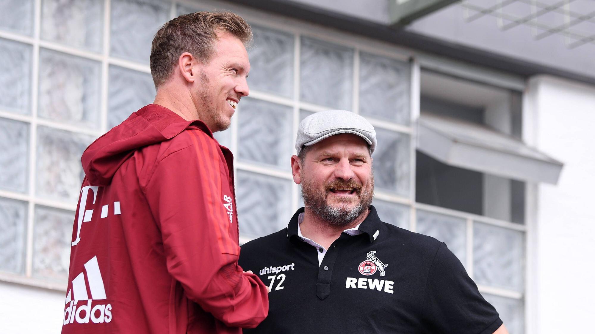 Julian Nagelsmann und Steffen Baumgart im Gespräch