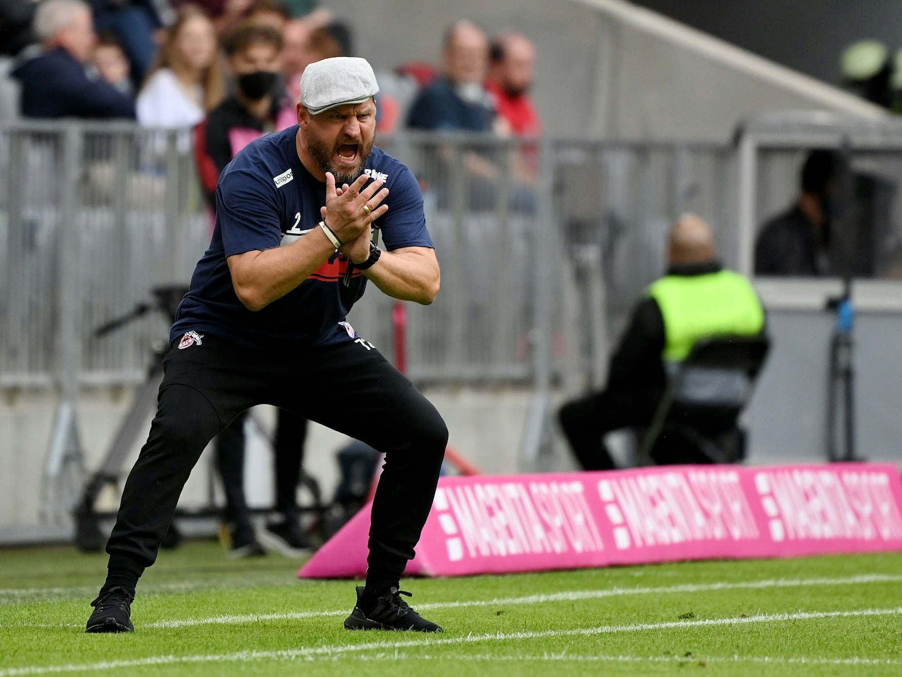 Steffen Baumgart beim Hinspiel gegen den FC Bayern München