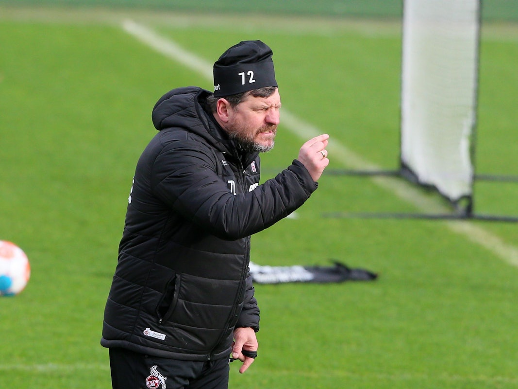 Steffen Baumgart im Training des 1. FC Köln