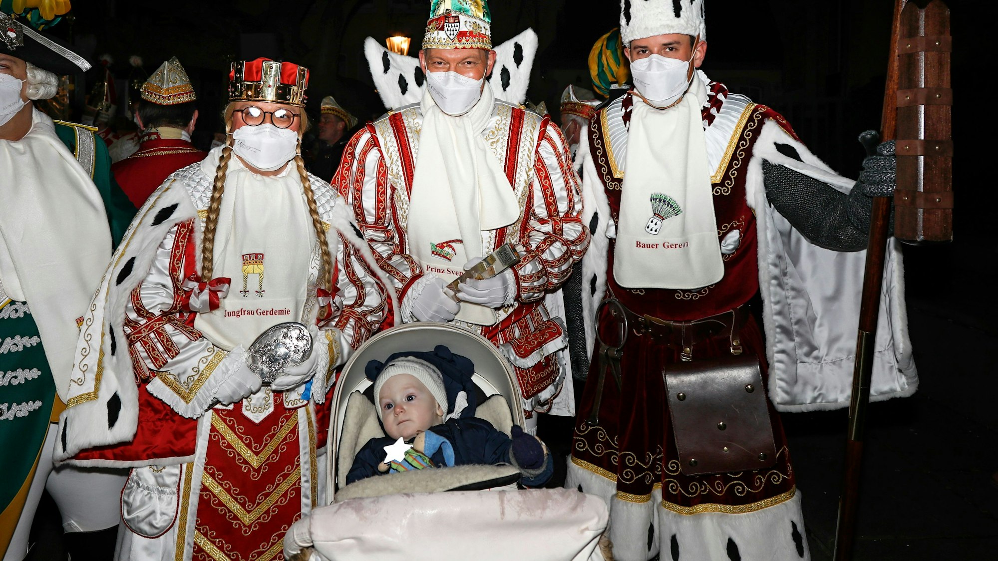 Das Dreigestirn mit dem kleinen Aaron