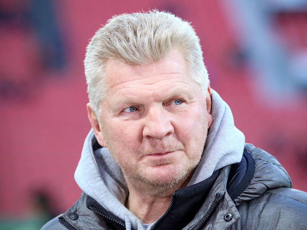 Stefan Effenberg beim Spiel in Leverkusen