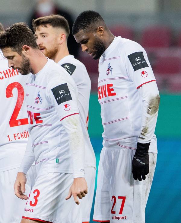 Die Kölner nach dem zwischenzeitlichen 1:1.