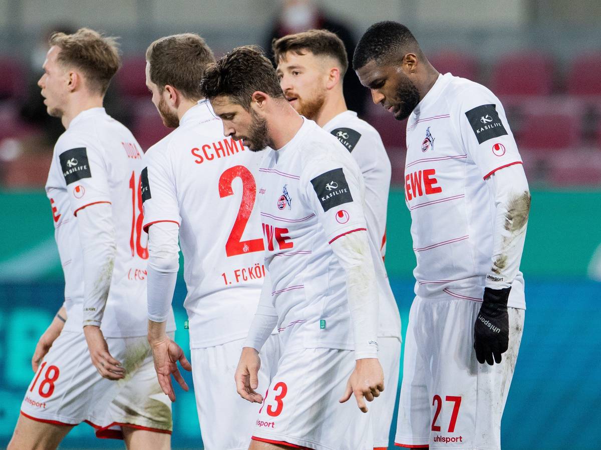 Die Kölner nach dem zwischenzeitlichen 1:1.