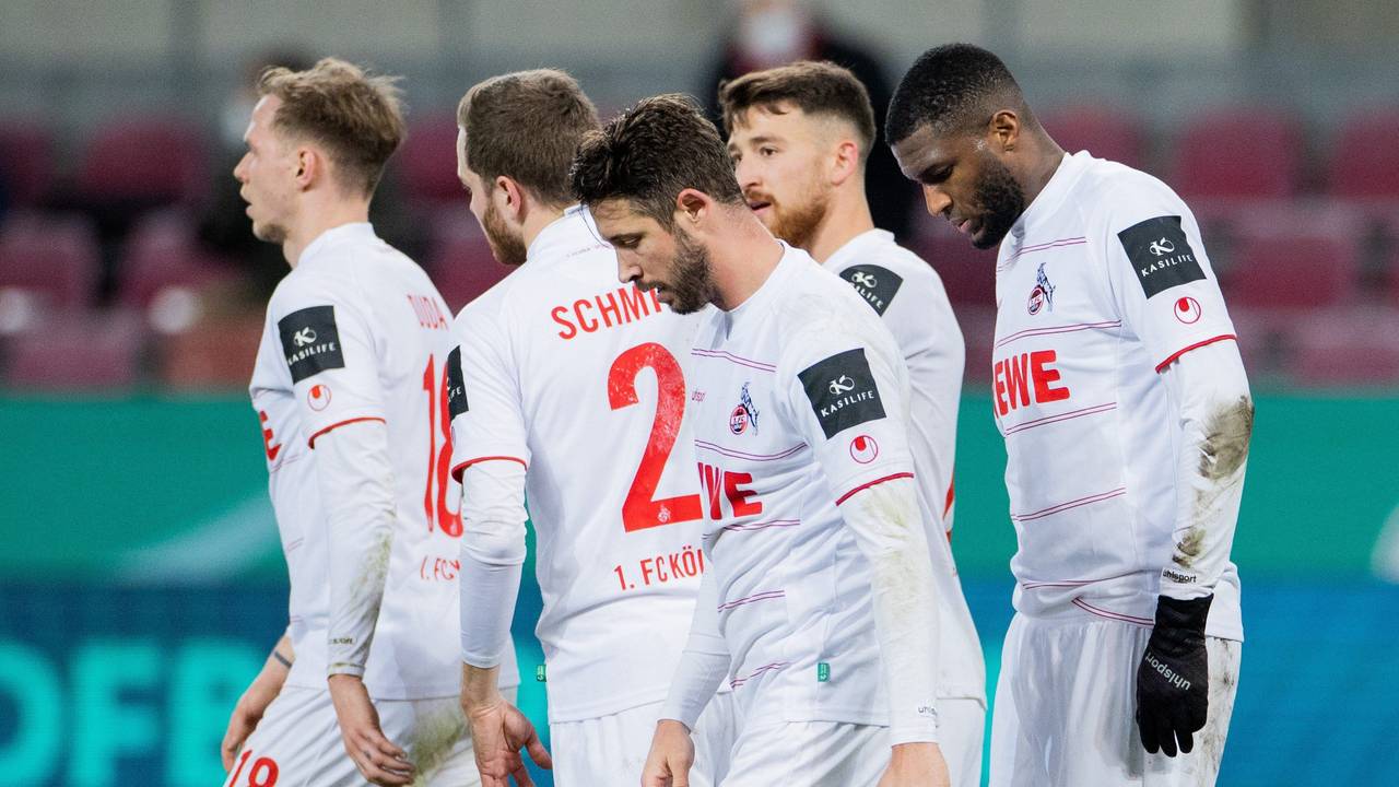 Die Kölner nach dem zwischenzeitlichen 1:1.