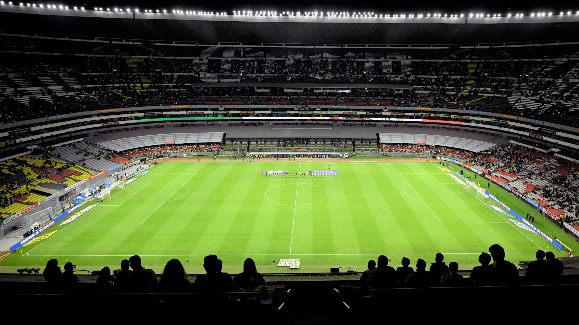 Ein Blick ins Aztekenstadion beim Spiel von Club América in der mexikanischen Liga MX