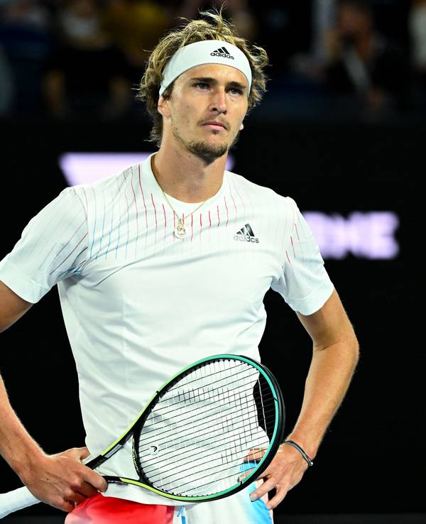 Tennis: Grand Slam - Australian Open, ATP-Tour, Einzel, Herren, 1. Runde, Zverev (Deutschland) - Altmaier (Deutschland): Das Foto wurde am 17. Januar 2022 aufgenommen.