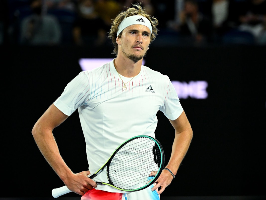 Tennis: Grand Slam - Australian Open, ATP-Tour, Einzel, Herren, 1. Runde, Zverev (Deutschland) - Altmaier (Deutschland): Das Foto wurde am 17. Januar 2022 aufgenommen.