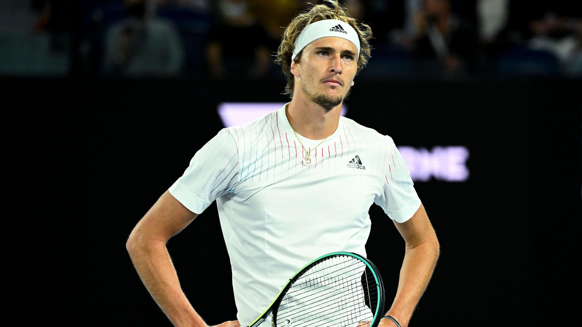 Tennis: Grand Slam - Australian Open, ATP-Tour, Einzel, Herren, 1. Runde, Zverev (Deutschland) - Altmaier (Deutschland): Das Foto wurde am 17. Januar 2022 aufgenommen.