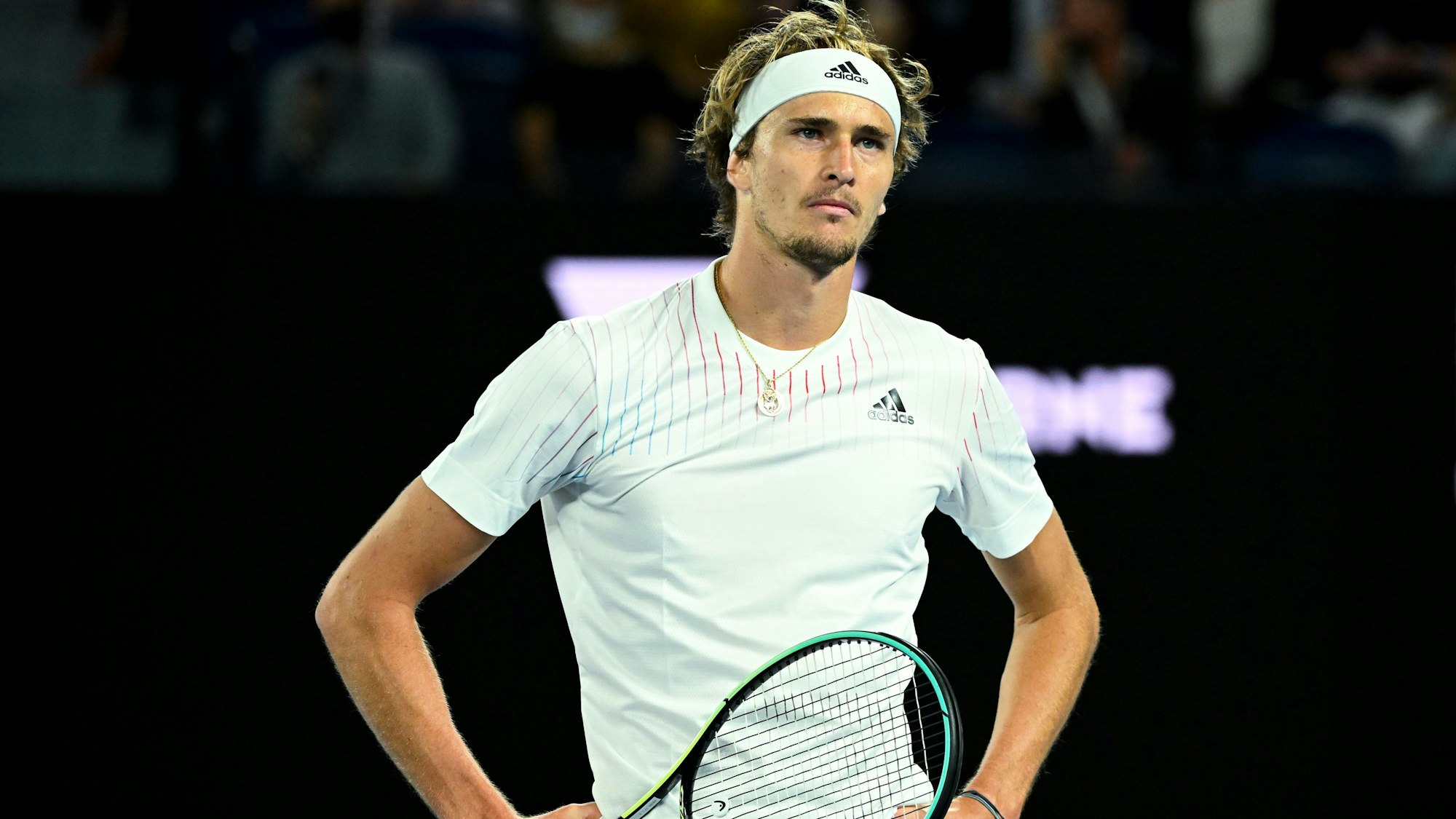 Tennis: Grand Slam - Australian Open, ATP-Tour, Einzel, Herren, 1. Runde, Zverev (Deutschland) - Altmaier (Deutschland): Das Foto wurde am 17. Januar 2022 aufgenommen.