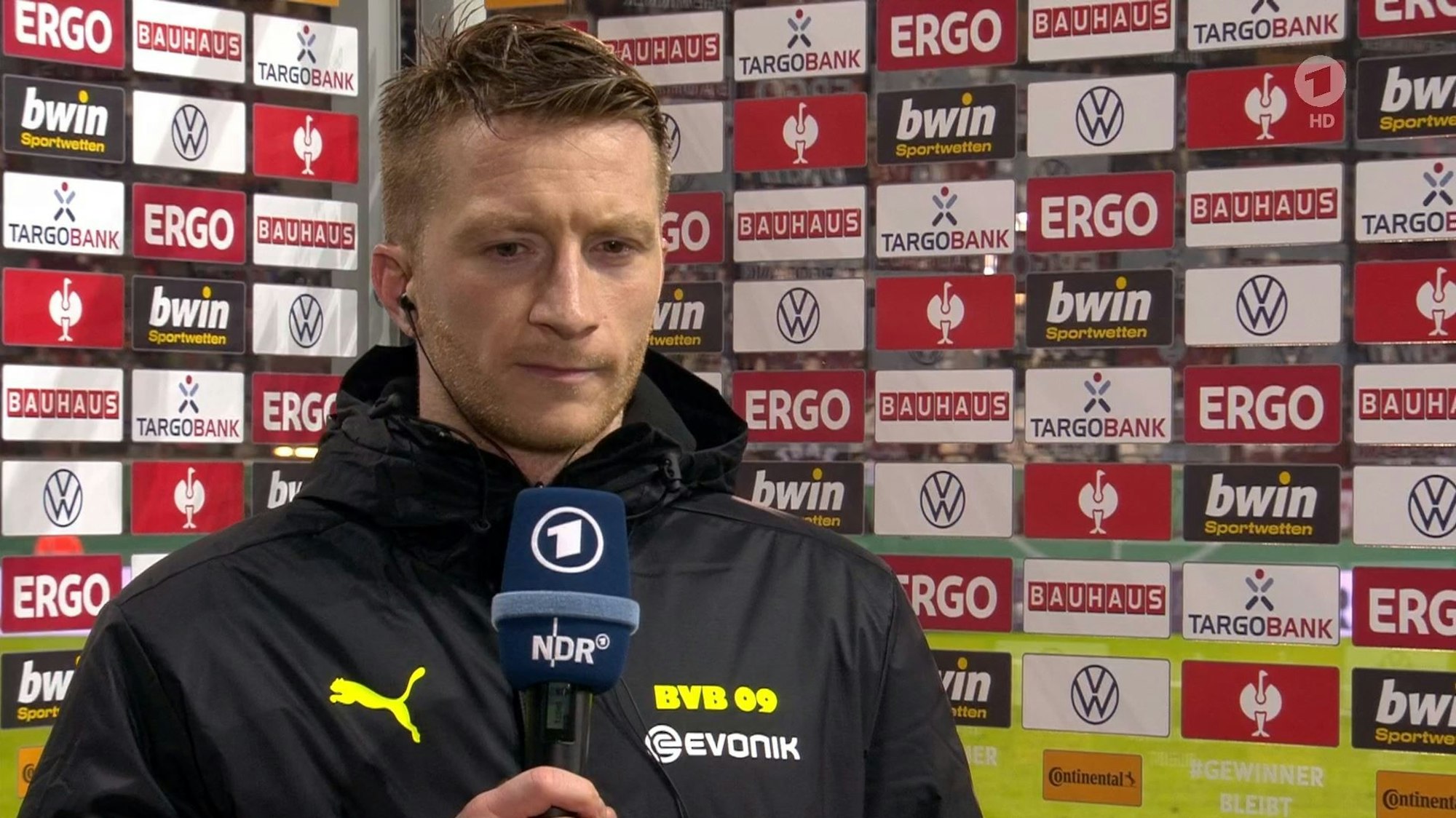 Marco Reus im TV-Interview mit der ARD.