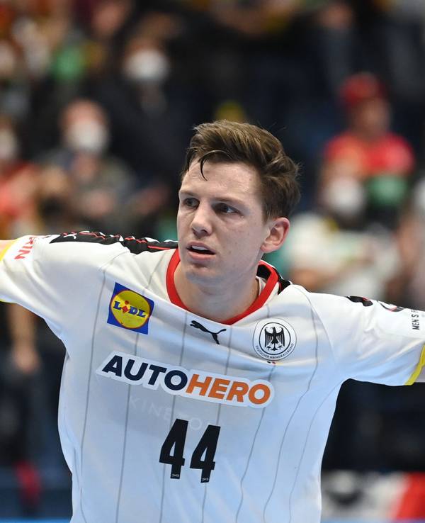 Handball-EM: Deutschlands Christoph Steinert in Aktion.