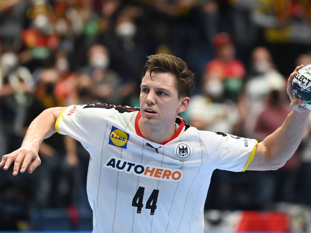 Handball-EM: Deutschlands Christoph Steinert in Aktion.