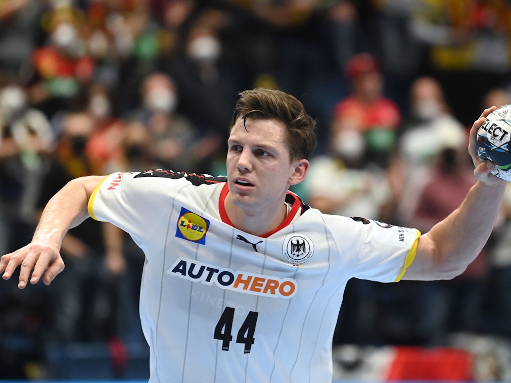 Handball-EM: Deutschlands Christoph Steinert in Aktion.