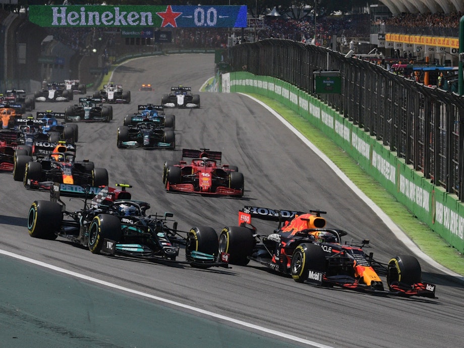 Start beim Rennen der Formel 1 in Brasilien.