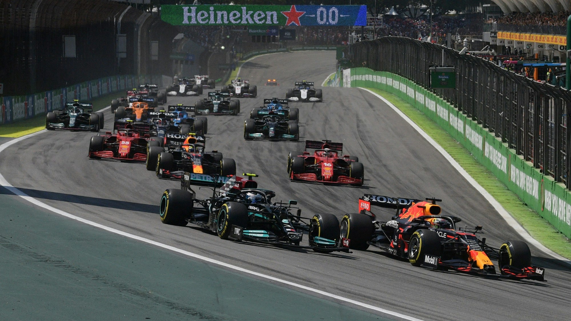 Start beim Rennen der Formel 1 in Brasilien.