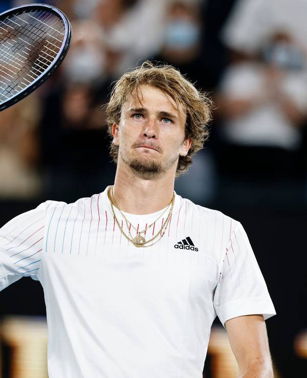 Tennis-Profi Alexander Zverev nach seinem Sieg über John Millman in Melbourne.