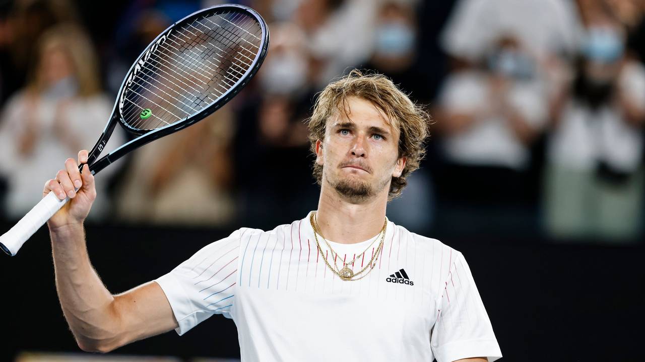 Tennis-Profi Alexander Zverev nach seinem Sieg über John Millman in Melbourne.