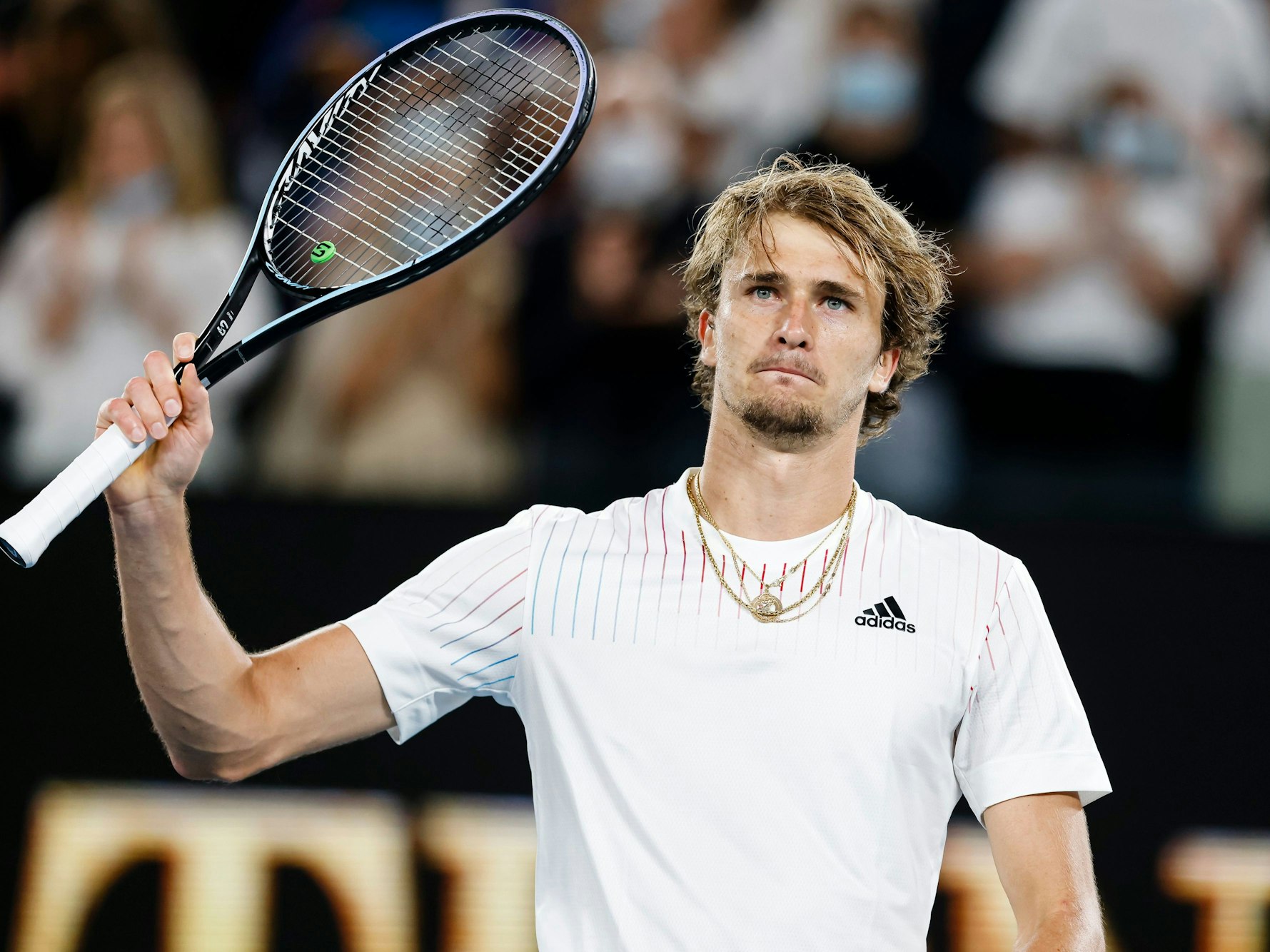 Tennis-Profi Alexander Zverev nach seinem Sieg über John Millman in Melbourne.