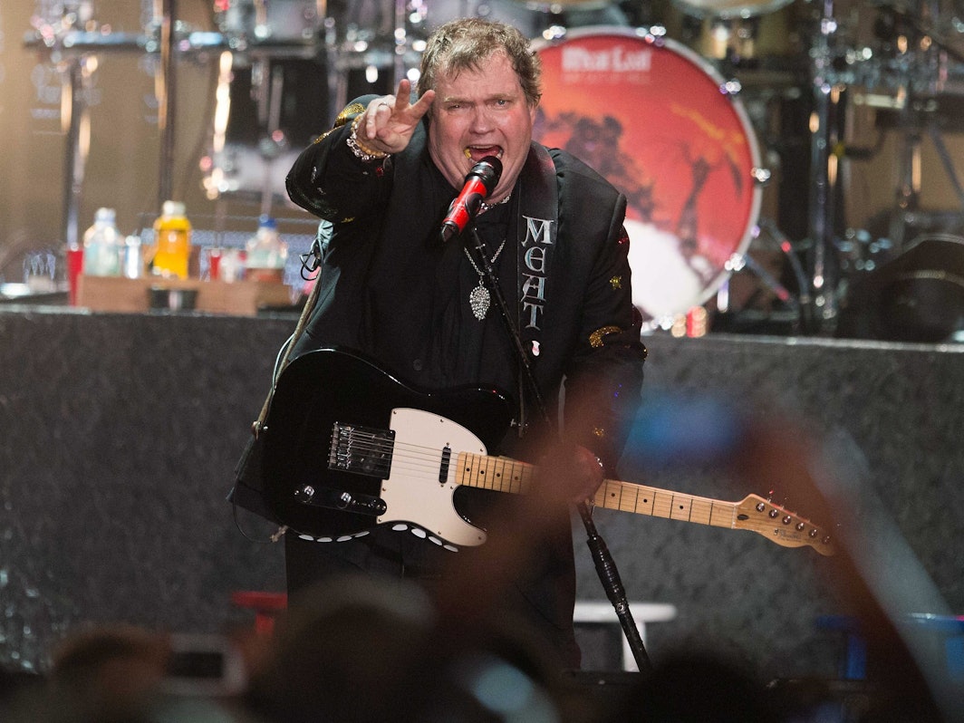 Meat Loaf bei einem Konzert in Zwolle 2013.