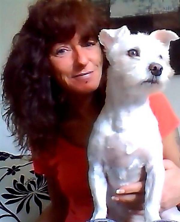Iris Busch mit Hund Tyson