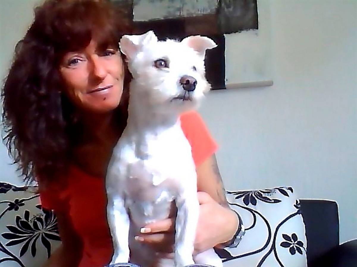 Iris Busch mit Hund Tyson
