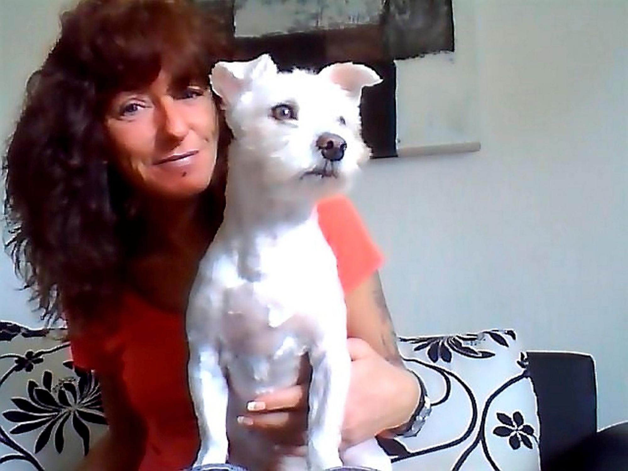 Iris Busch mit Hund Tyson