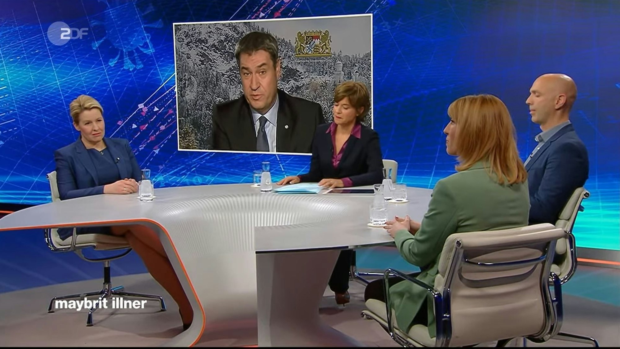 Ministerpräsident Markus Söder plädierte bei „Maybrit Illner“ im ZDF für einen neuen Kurs.