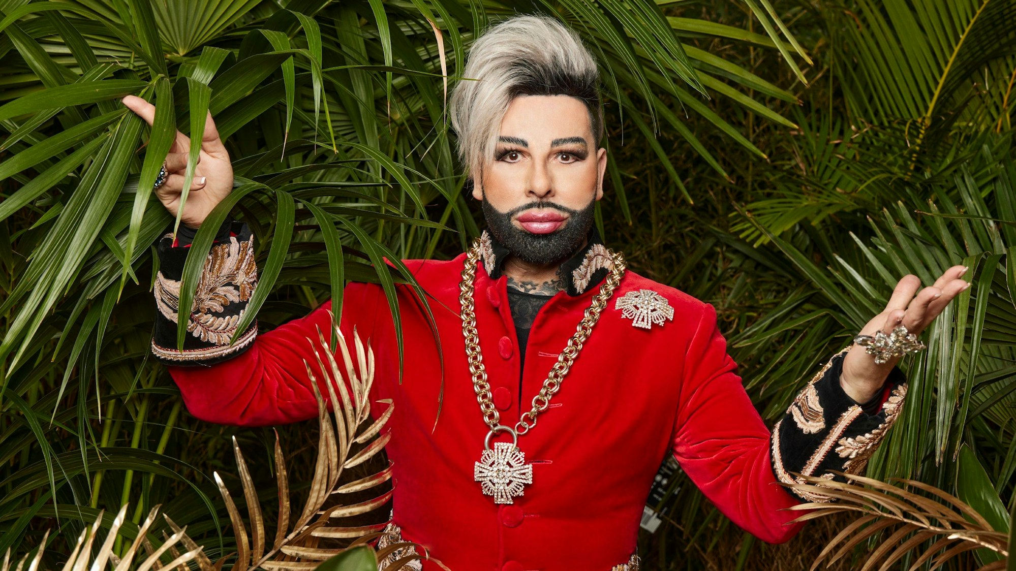 Harald Glööckler Die Verwendung des sendungsbezogenen Materials ist nur mit dem Hinweis und Verlinkung auf RTL+ gestattet.
Foto: RTL
Bildproduktion: Ich bin ein Star – Holt mich hier raus!
Pressemitteilung: Der Dschungel ist zurück!