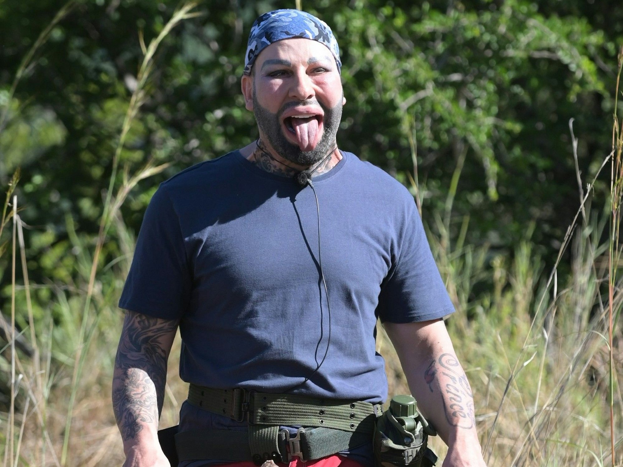 Dschungelcamp 2022: Harald Glööckler zeigte sich mutig in der Höhe und bärenstark am Kudu-Gehänge.