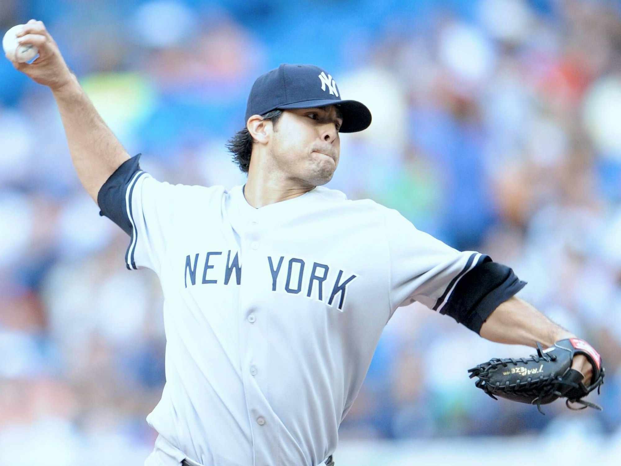 New York Yankees Pitcher Sergio Mitre in Toronto.