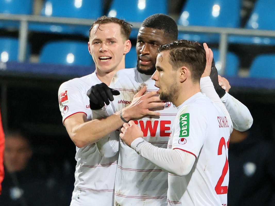 Anthony Modeste jubelt für den 1. FC Köln gegen den VfL Bochum.