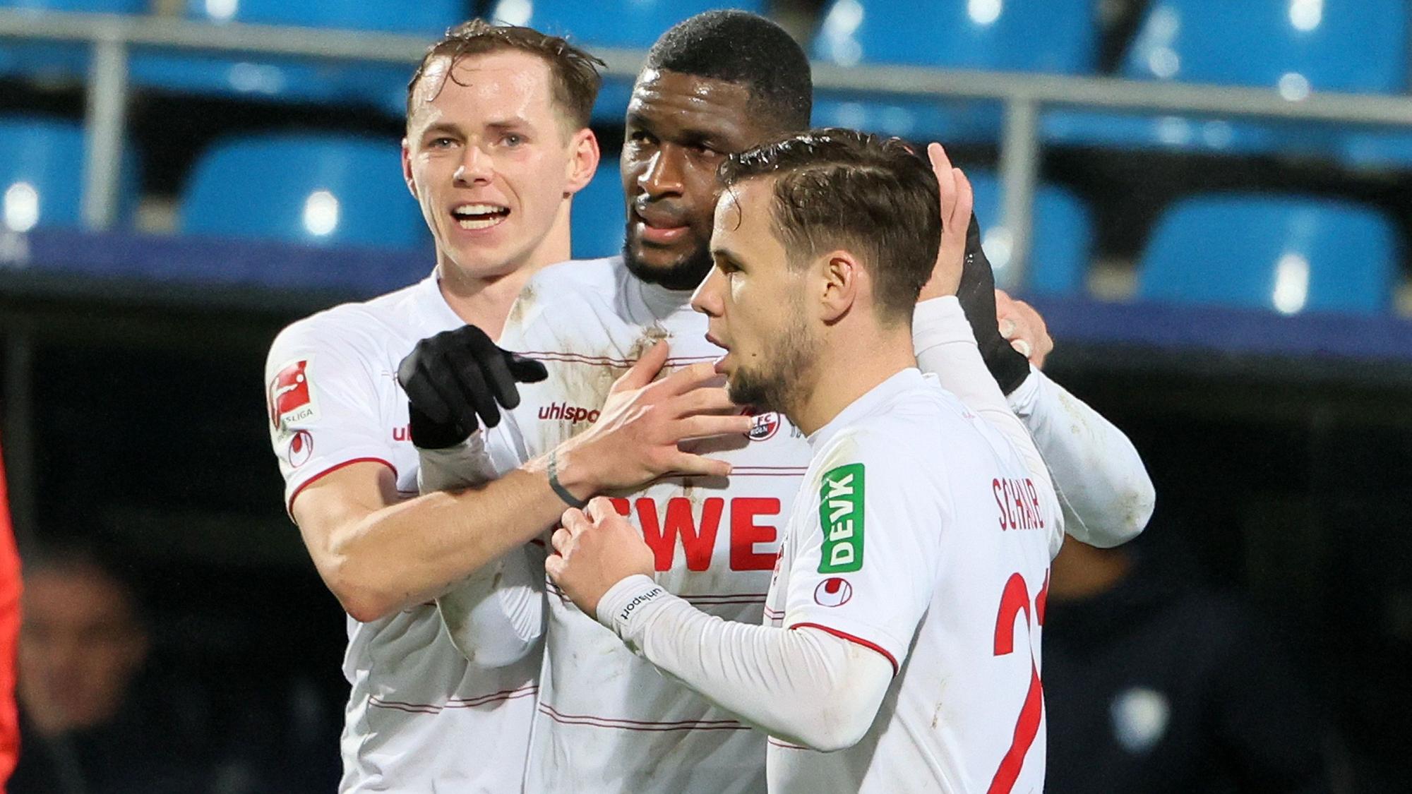 Anthony Modeste jubelt für den 1. FC Köln gegen den VfL Bochum.