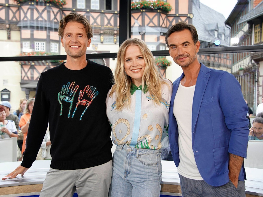 Die Juroren im Jahre ersten Jahr nach dem Ausstieg von Dieter Bohlen. Hit-Produzent Toby Gad, Sängerin Ilse DeLange und Schlager-Titan Florian Silbereisen (v.l.n.r.).