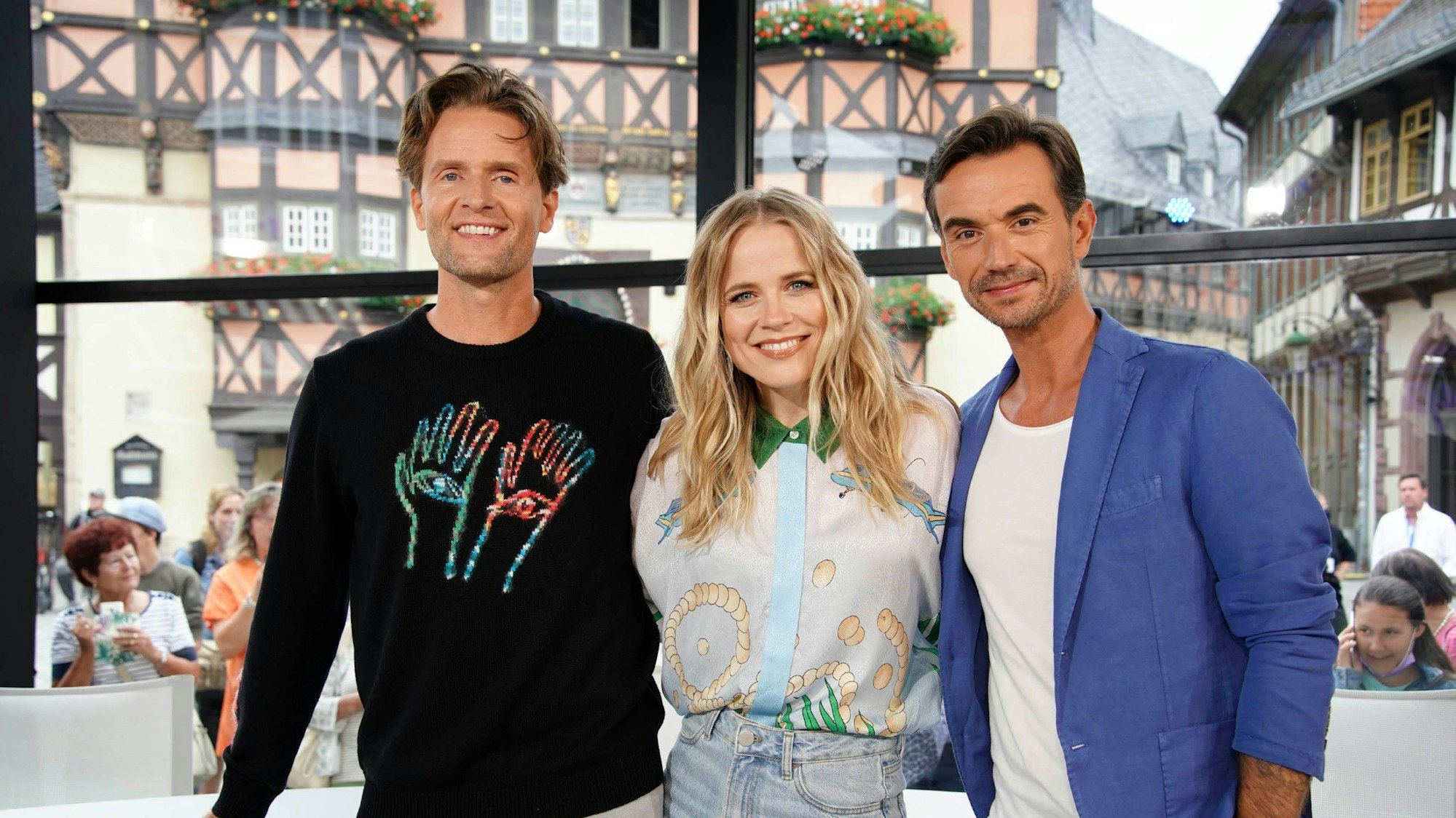 Die Juroren im Jahre ersten Jahr nach dem Ausstieg von Dieter Bohlen. Hit-Produzent Toby Gad, Sängerin Ilse DeLange und Schlager-Titan Florian Silbereisen (v.l.n.r.).