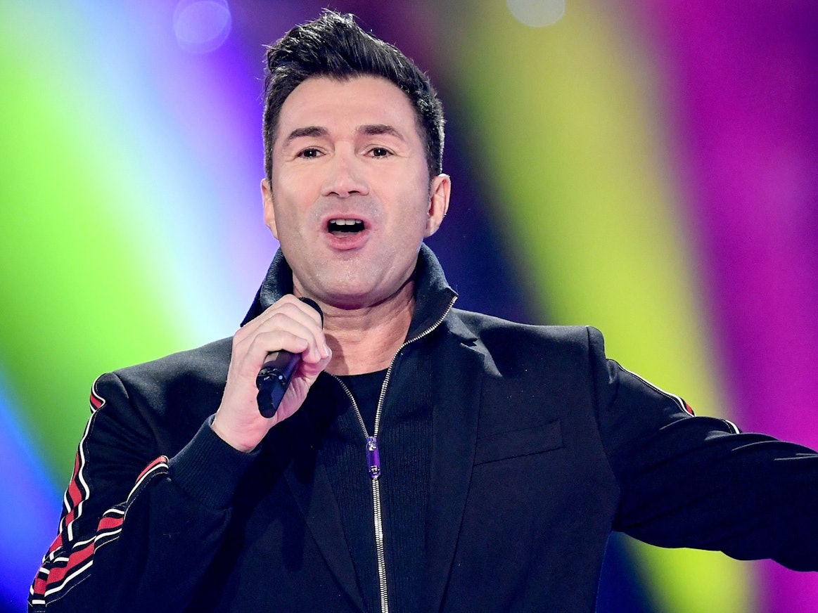 Lucas Cordalis steht bei der Show "Schlagerchampions – Das große Fest der Besten" auf der Bühne. Das Bild entstand am 11. Januar 2020.