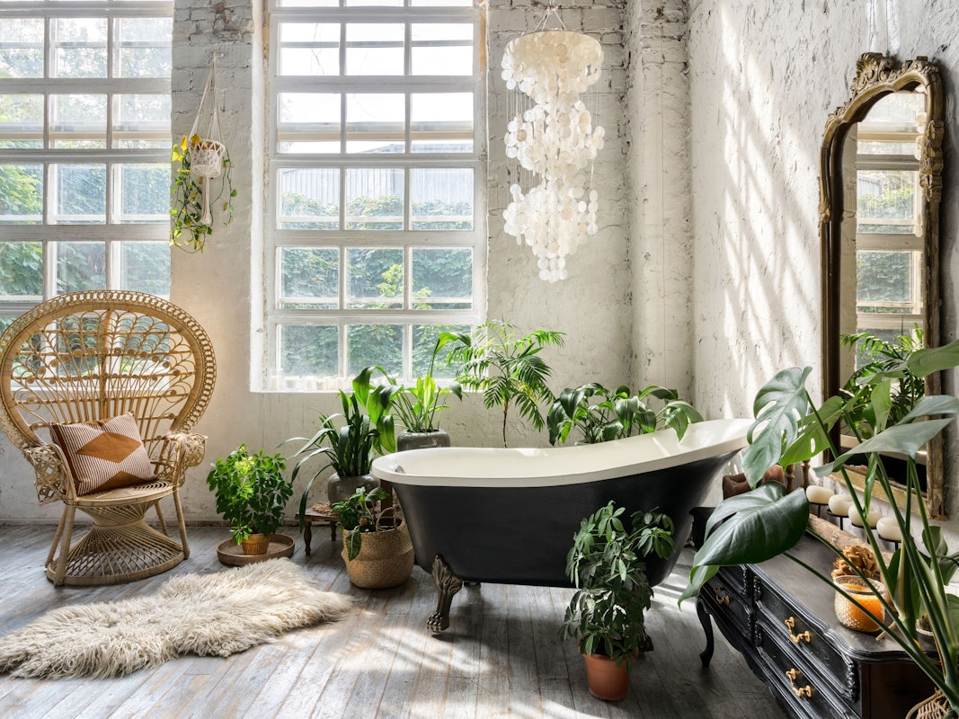 Wie im Dschungel: Die besten Pflanzen fürs Badezimmer.