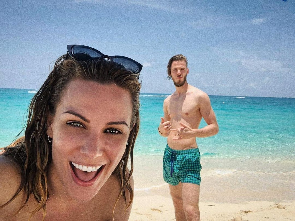 David de Gea postet ein Selfie von sich mit Freundin Edurne im Vordergrund.