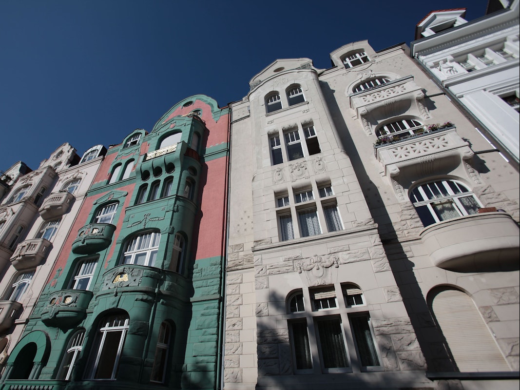 Wohnhäuser der Gründerzeit fotografiert am Donnerstag (23.08.2012) in Köln in der Südstadt.