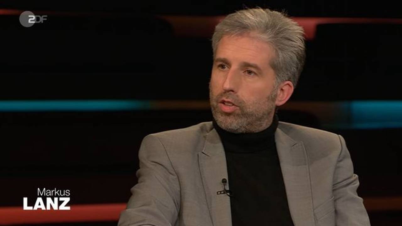 Grünen-Politiker Boris Palmer bei Markus Lanz am 25. Januar 2022.