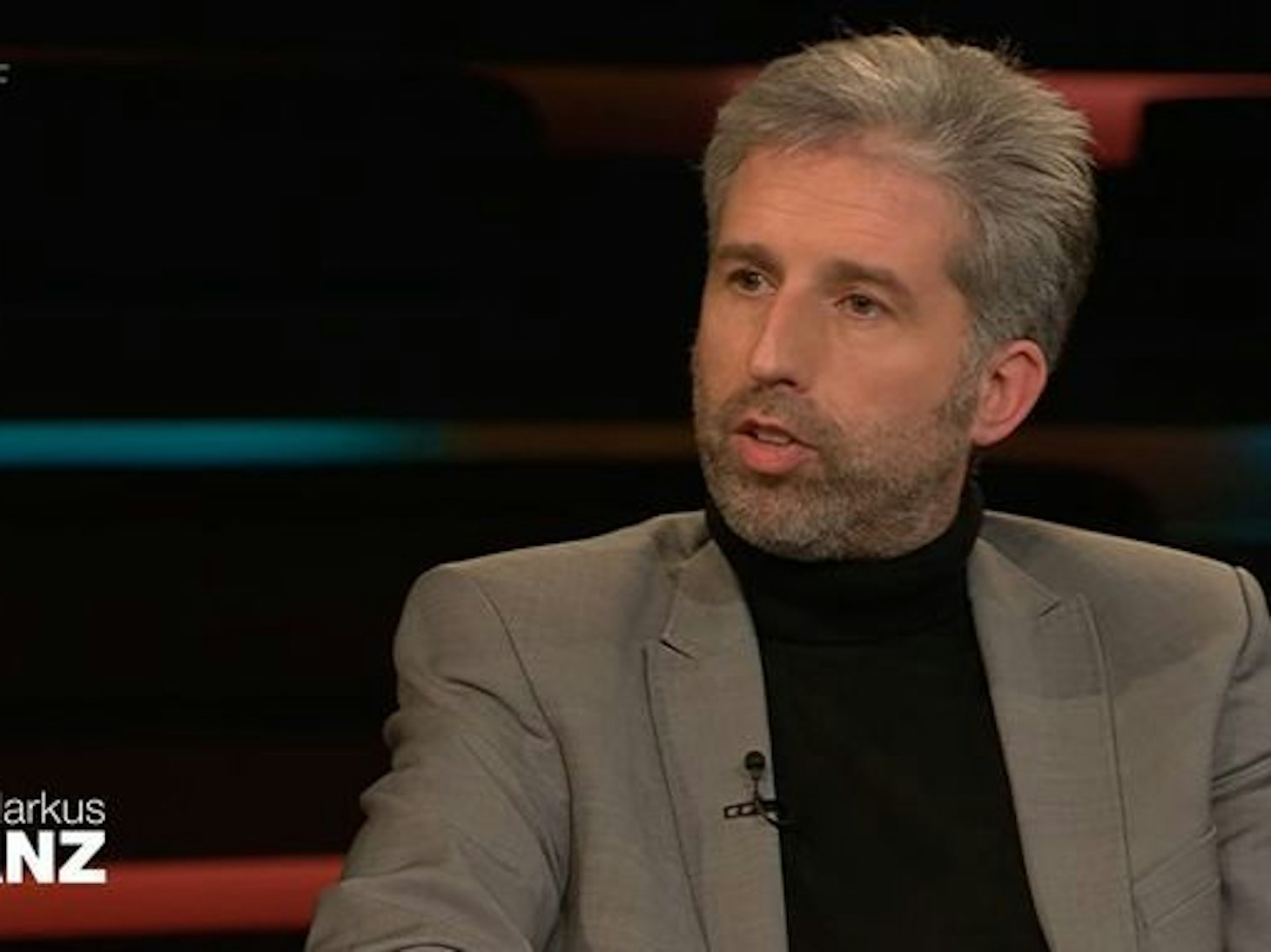 Grünen-Politiker Boris Palmer bei Markus Lanz am 25. Januar 2022.
