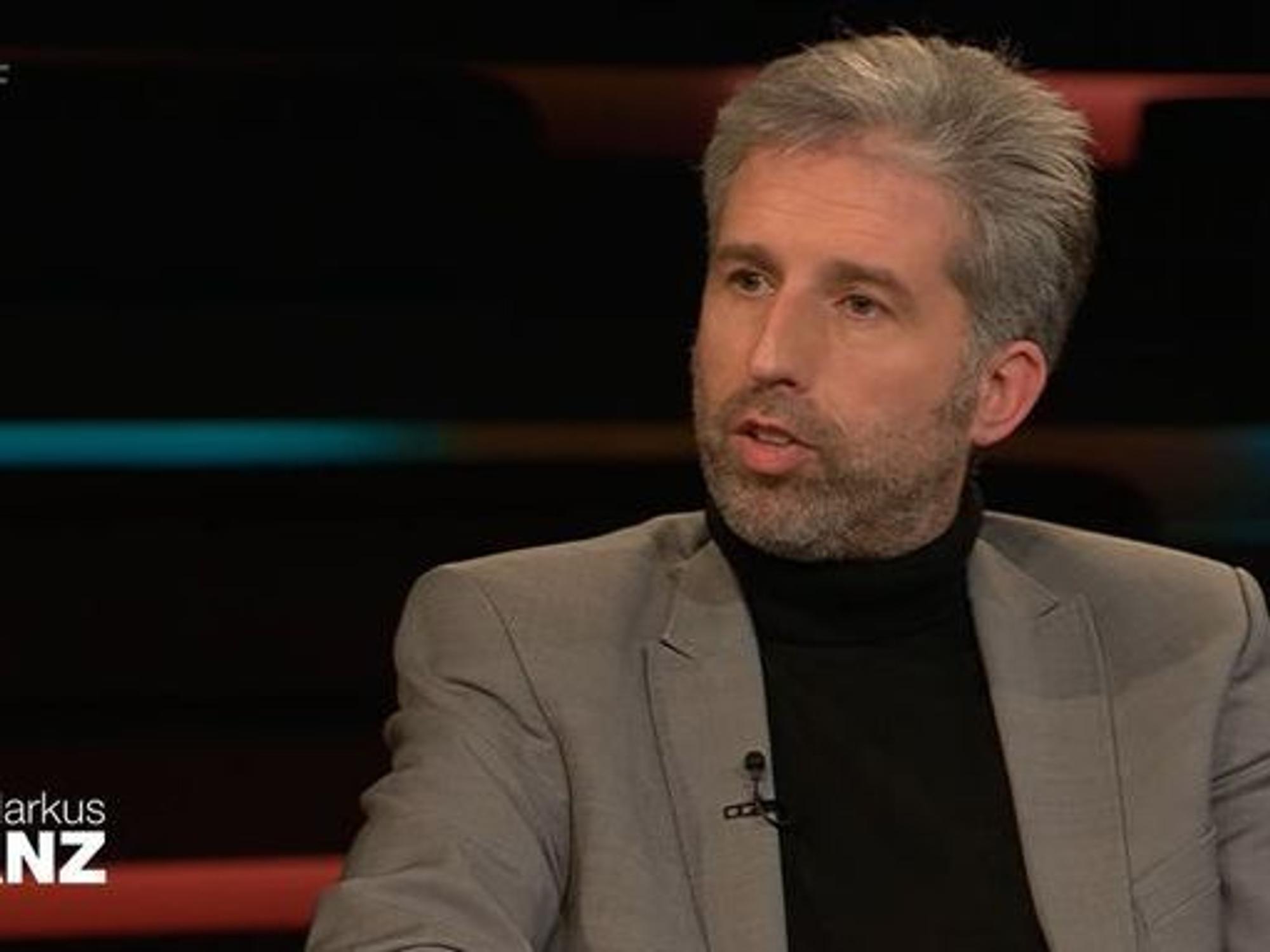 Grünen-Politiker Boris Palmer bei Markus Lanz am 25. Januar 2022.