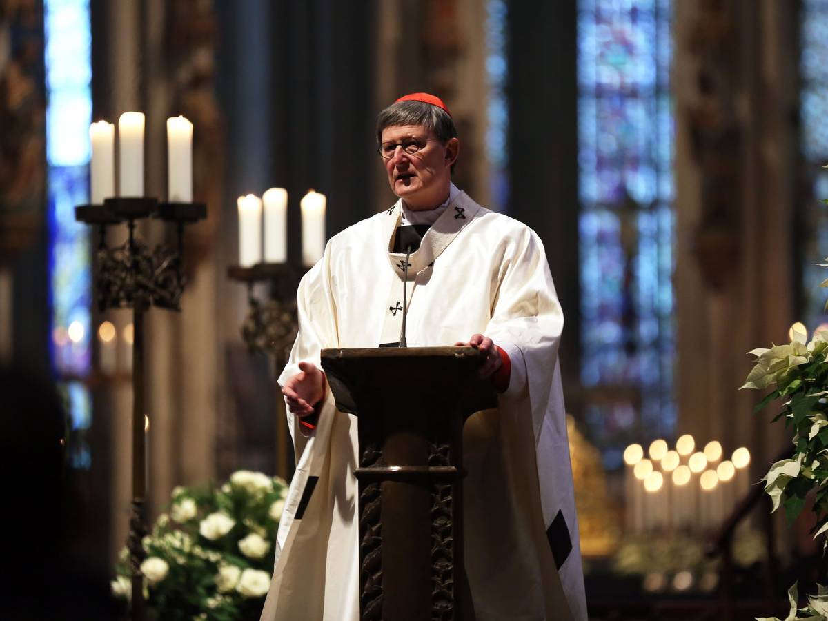Kardinal Woelki im Dezember 2020 im Kölner Dom. Foto von Martina Goyert