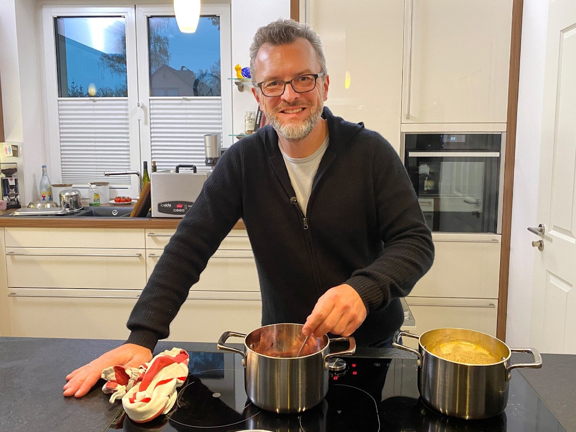 „Das perfekte Dinner“-Kandidat Jens-Michael in der Ausgabe vom Freitag (27. Januar 2022).