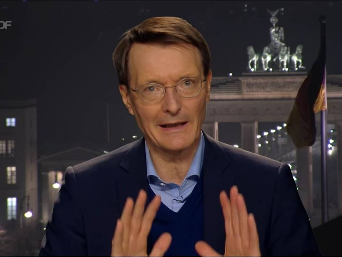Karl Lauterbach am 26.1.2022 im „heute journal“.