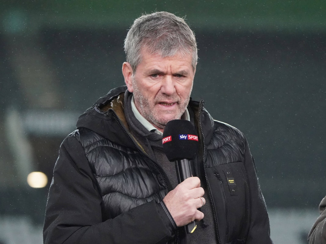 Friedhelm Funkel spricht als TV-Experte bei Sky.