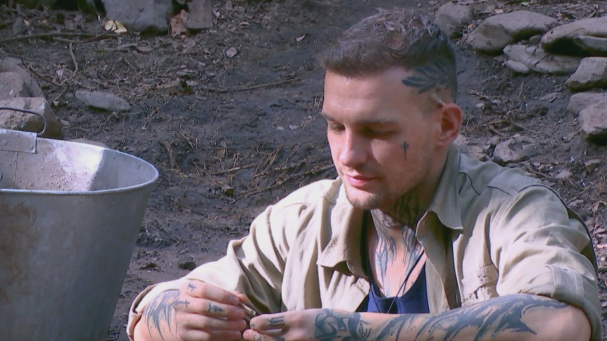 Eric Stehfest im Dschungelcamp in Südafrika.